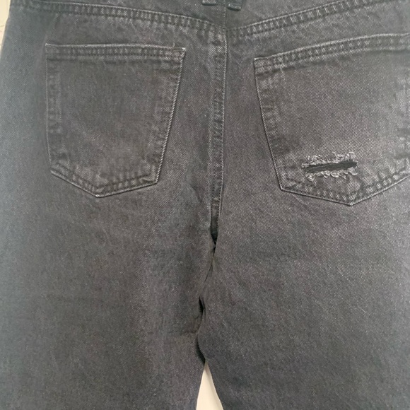NWT Ban.Jara Distressed Straight Leg Black jeans Size 9 - Picture 7 of 11